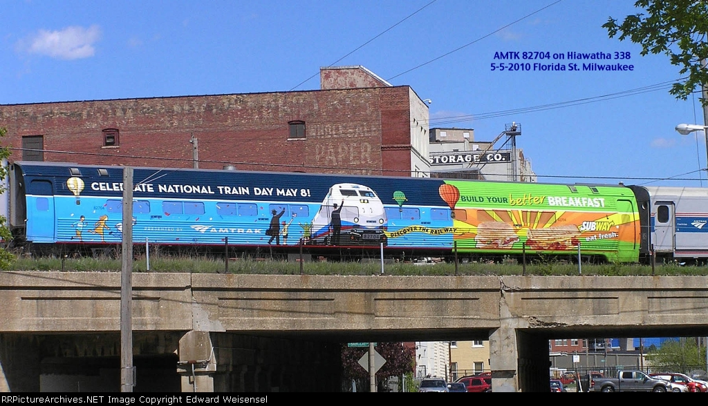 Subway - isn't that Amtrak's competition? ("dark" side yesterday)